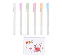 6 Pcs Quick-Drying Glue Pens with 1 Pc Pencil Case, Scrapbooking Quick-Drying Glue Pens, Liquid Glue Pens, Self-Adhesive Glue Sticks, Suitable for Bullet Journals, Paper Crafts, DIY, Etc.