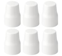 6 Pcs Radiator Valve Caps, White Plastic Radiator Caps for Safety, Universal Push-Fit Radiator Valve Covers, 3.6CM x 2.5CM x 2CM, Protect Radiator Valves from Damage and Tampering
