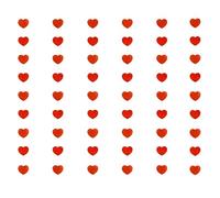 6 Pcs Red Heart Plain and Glitter Hanging String Garland Decorations, 7 ft Each Garland with 10 Hearts, Valentine’s Day Garland for Engagement, Wedding, Anniversary, Romantic Wall and Door Décor