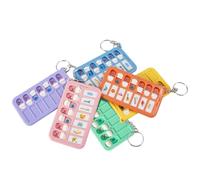 6 Pcs Reminder Board Task Planning Keychain, Portable Checklist Board for Kids & Adults, Visual Chores Chart for Kids, ADHD Tools, School Bag Pendant