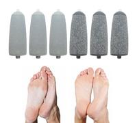 6 Pcs Replacement Foot Grinder Roller Head Foot File Replacement Rollers Heads for Flawless Pedi Replacement for JML for Feet Callus Removers Use, 3 Fine Grinding Heads and 3 Coarse Grinding Heads