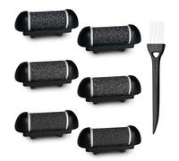 6 Pcs Replacement Roller Refill Heads, Compatible with Scholl/Essy/Pedi Replacement Roller, Premium Feet Pedicure Kit Foot File Replacement Rollers, 3 Types of Refill Rollers Coarse Regular Fine