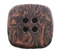 6 Pcs Resin Square Four-Hole Buttons for Sewing Projects, Color 2, 22mm