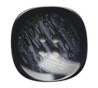 6 Pcs Resin Square Four-Hole Concave Buttons for Sewing Projects, Color 2, 18mm