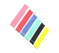 6 Pcs Resistance Bands With 6 Levels Exercise Bands Set Workout Bands Fitness Bands For Pilates Muscle Building