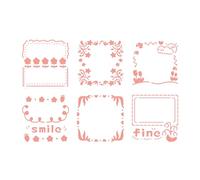 6 Pcs Retro Floral Stencils Hollow Out Template Drawing Art Craft Supplies for Wall Painting Scrapbooking Flower for Painting