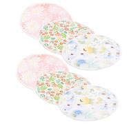 6 Pcs Reusable Bamboo Fibre Nursing Pads for Breastfeeding | Washable Breathable Pads, Supple Comfortable Feel, Delicate Design, Practical Leakage Catchers for Mothers Random Style