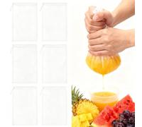 6 PCS Reusable Cheese Cloths for Straining, fine mesh Strainer, 20 * 30cm Washable Filter Muslin Cloths for Cooking, Cold Brew Coffee, Yogurt, Juice Straining and Nut Milk