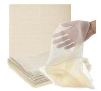 6 PCS Reusable Cheesecloth, 50 x 50cm Cheese Cloths for Straining Hemmed Ultra Fine Cheese Cloth Unbleached Pure Cotton Cloth Strainer for Cooking, Baking, Juicing, Cheese Making