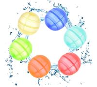 6 pcs Reusable Silicone Water Balloon, Quick Fill Self Sealing Silicone Water Bombs, Summer Toys Ball for Pool and Backyard Fun, Water Toys for Kids and Adults