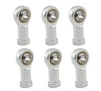 6 Pcs Rod End Bearing,Rose Joint M8,Articulated Bearing End,Female Performance Rod Bearing,Rose Joint End Right Hand Thread,Steering Head Bearing Tool,Female Thread Connector Joint Rod End Bearing