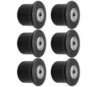 6 Pcs Rolling Seat Trolley Wheels Compatible with Bowflex Gym Models Blaze Classic Elite Motivator2 Pr1000 Sport Conquest Ultimate2 Schwinn Comp Revolution, Replacement Sliding Seat Bracket Roller