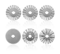 6 Pcs Rotary Cutter Blades, Rotary Cutter Blades 45mm for Quilting Rotary Blades Refill Rotary Cutter Replacement Blades for Crafts Sewing Quilting Projects