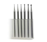 6 Pcs Round Ball Burr - 3/32'' Shank Sphere Shape Jewelry Setting Ball Burs for Lapidary Making 006-020