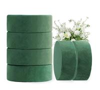 6 Pcs Round Floral Foam for Fresh Flower Arrangements, 8cm Foam Bricks, Eco-Friendly, Long-Lasting Hydration