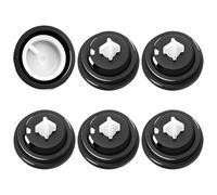 6 Pcs Rubber Diaphragm Washers-Replacement Seals for Toilet Cistern Float Valves Replacement Diaphragm Gasket Water Tank Valve Seal Fits Standard Inlet Valves Including Models 95/95L/99T/99B/99(Black)