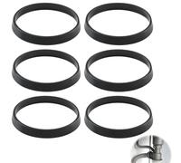 6 Pcs Rubber Seal Washers for Plumbing, 43mm Sink Drain Pipe Gasket, U Bend Seal Ring, for Odour Trap Siphon, 1/2 Inch Drain Pipe Fittings