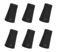 6 PCS Rubber Tips for Walking Sticks & Trekking Poles - Universal Fit Protectors for Hiking Sticks and Canes
