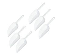 6 Pcs Scoops for Food,Small Foods Scoop Kitchen Plastic and Mini Sweet | Candy Scoops Reusable Clear Scoop Suitable for Feed Pet Washing Powder Coffee Beans Dried Fruit Popcorn Ice Cream Rice Grain
