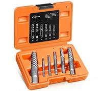 6 Pcs Screw Extractor Spiral Flute Bolt Extractor Set Stripped Screw Remover Cr-MO Easy Out Bolt Extractor Set Cool Gadgets for Men,Removing Stripped Screws and Broken Bolts