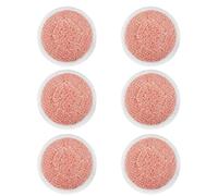 6 Pcs Scrub Mop Pads Replacement for Shark S6002UK S7201UK S8201UK , Heavy Steam & Scrub Cleaning Pads - 7.5x7.5inch Super Friction Orange Velvet+ Nylon Yarn Pads for Shark Steam Mops