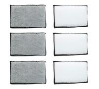 6 Pcs Scrub Pads Car Detailing,Scrubber Detailing Pads,Car Sponge, Car Scrubbing Sponge,Car Double Sided Velvet Towel,Car Wash Sponge Set,for Car Detailing & Maintenance