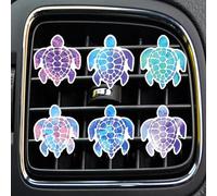 6 Pcs Sea Turtle Air Vent Clips, Cute Sea Turtle Car Air Fresheners Vent Clips Conditioning Outlet Clip Funny Decoration Car Interior Decor Accessories for Women Men