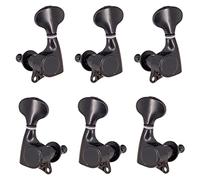 6 Pcs Sealed-gear Acoustic Guitar Tuning Pegs Tuners Machine Heads Black