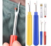 6 Pcs Seam Ripper Big and Small Two Size, Stitching Thread Unpicker Thread Cutter Remover, Seam Rippers for Sewing Stitch Ripper with Scissor and Rule for Sewing Needlework DIY Craft