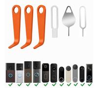 6 Pcs Security Pin Key Release Removal Tool for Blink/Nest Video Doorbell | Compatible with Eufy/Arlo & R/ing Video Doorbell, Plastic & Metal, 4 Styles Removal Pins Kit