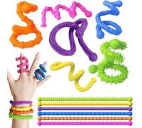6 Pcs Sensory Fidget Toys Sensory Noodles, Sensory Toys for Autism Stress Relief Stretchy Toys Beautiful and Durable Suitable for People Under Pressure to Relieve Stress