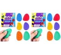 6 Pcs Sensory Stone, Fidget Toys for Kids Adults,Worry Stone Fidget, Sensory Toys for Autism, Fidget Stress Toys for Anxiety Relief (Pack of 2)
