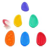 6 Pcs Sensory Stone, Multi Functional Texture Soft Worry Stone, Texture Soft Silicone Fidget Toy, Adult Stress Relief Toy, Social Emotional Toy, Emotion management