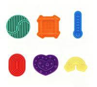 6 Pcs Sensory Stones Fidget Toys, Soft Silicone Worry Stones