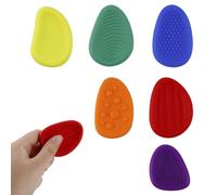 6 Pcs Sensory Stones, Worry Stones Fidget for Kids, Quiet Sensory Fidget Toys for Kids, Stress Toys Adults, Fidget Blox, Tactile Sensory Toys, Anxiety Relief Calming Toys, Adhd Fidget Toys for School