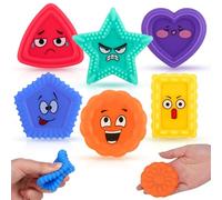 6 Pcs Sensory Texture Toys for Kid, Fidget Squishy Sensory Toys Special Needs Developmental Toys Travel Toys Tactile Preschool learning toys Social Emotional Skil
