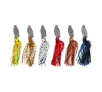 6 Pcs/Set 10cm 11g Artificial Buzzbait Fishing Lures Chatterbait Crankbait Buzzbait Fishing Lures