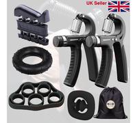 (6 Pcs Set) Hand Grip Strengthener Set Wrist Finger Forearm Exercise Resistance Gripper Kit