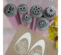 6 Pcs/Set Nails Art Stamp Pen Dotting Tool Flower Stamp Easy to Use for Woman