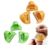 6 Pcs Sewing Finger Ruler Set, Blanket Stitch Thumb Guide, Multifunctional Needle Gauge Quilting Ruler 2/3/4mm DIY Stitching Tool Quilting