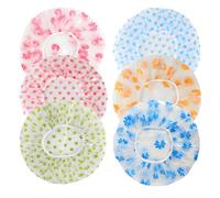 6 PCS Shower Caps, Reusable Adjustable Bowl Covers for Bread Proofing, Waterproof Proving Bags with Elastic Band Shower Hat Bath Caps for Women Kids Men Hair Mask Salon Spa Food Canned Preservation