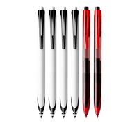 6 Pcs Silent Push Gel Pens Leak Proof Quick-drying Ink Ergonomic Design Quick Dry Gel Pens for Long Writing Multi Pack Office Essentials