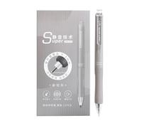 6 PCs-Silent, Silent, Press the Sheath of Gel Pen to Brush the Signature, Black Pen-Titan Grey-0.5mm.