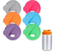 6 PCS Silicone Can Lids for Fizzy Drinks, Reusable Spill-Proof Can Covers, 6-Colour Cans Lid With Buckle, for Soda, Coke, Beer, Energy Drinks, Fits Standard Size Cans