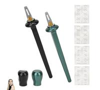 6 Pcs Silicone Eyeliner Tool Set, Eyeliner Applicator Tool for Precise Lines, Makeup Tools Suitable for Those Who Enjoy Makeup and Beginners (Green Colour Black Colour)