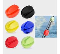 6 Pcs Silicone Fishing Rod Holder Straps - Portable Ball Fixing Support for Fly Carp Protection - Stretchy Accessories With Mounting Protection