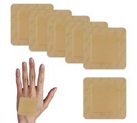 6 Pcs Silicone Foam Dressing,10 X 10 CM Waterproof Silicone Wound Dressing,Foam Dressing for Wounds,Convenient to Carry or Store,Suitable for Pressure Sores Buttocks Bedsores