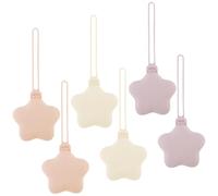 6 Pcs Silicone Pacifier Holder Case Safe and Soft Material Pacifier Pouch Portable Pacifier Case Protective Pacifier Storage Case Easy to Clean for Diaper Bag Stroller