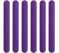 6 Pcs Silicone Rubbber Slap Bracelets Plain Slap Bracelets Wrist Soft and Safe Slap Bands Wrap Band for School Party Favors DIY Painting Wristband Craft Project Birthday Halloween Christmas (Purple)