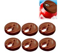 6 Pcs Silicone Soda Can Covers, Novelty Vagina Shaped Can Lids, Spoof Funny Soda Saver Drink Toppers, Reusable Beer Can Covers for Women Man Bachelor Party Gifts